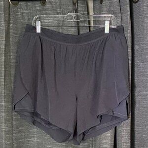 Women's Avia Running Shorts with Bike Liner and Pocket Size XXL Gray/Blue